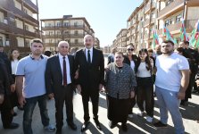 Prezident İlham Əliyev və Birinci xanım Mehriban Əliyeva Cəbrayıl şəhərində inşa olunan yaşayış kompleksinin açılışında iştirak ediblər (FOTO/VİDEO) (YENİLƏNİB-3)