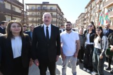 Prezident İlham Əliyev və Birinci xanım Mehriban Əliyeva Cəbrayıl şəhərində inşa olunan yaşayış kompleksinin açılışında iştirak ediblər (FOTO/VİDEO) (YENİLƏNİB-3)