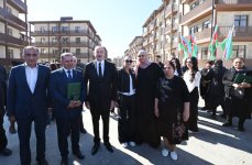 Prezident İlham Əliyev və Birinci xanım Mehriban Əliyeva Cəbrayıl şəhərində inşa olunan yaşayış kompleksinin açılışında iştirak ediblər (FOTO/VİDEO) (YENİLƏNİB-3)