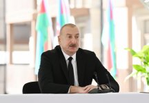 Prezident İlham Əliyev və Birinci xanım Mehriban Əliyeva Cəbrayıl şəhərində inşa olunan yaşayış kompleksinin açılışında iştirak ediblər (FOTO/VİDEO) (YENİLƏNİB-3)