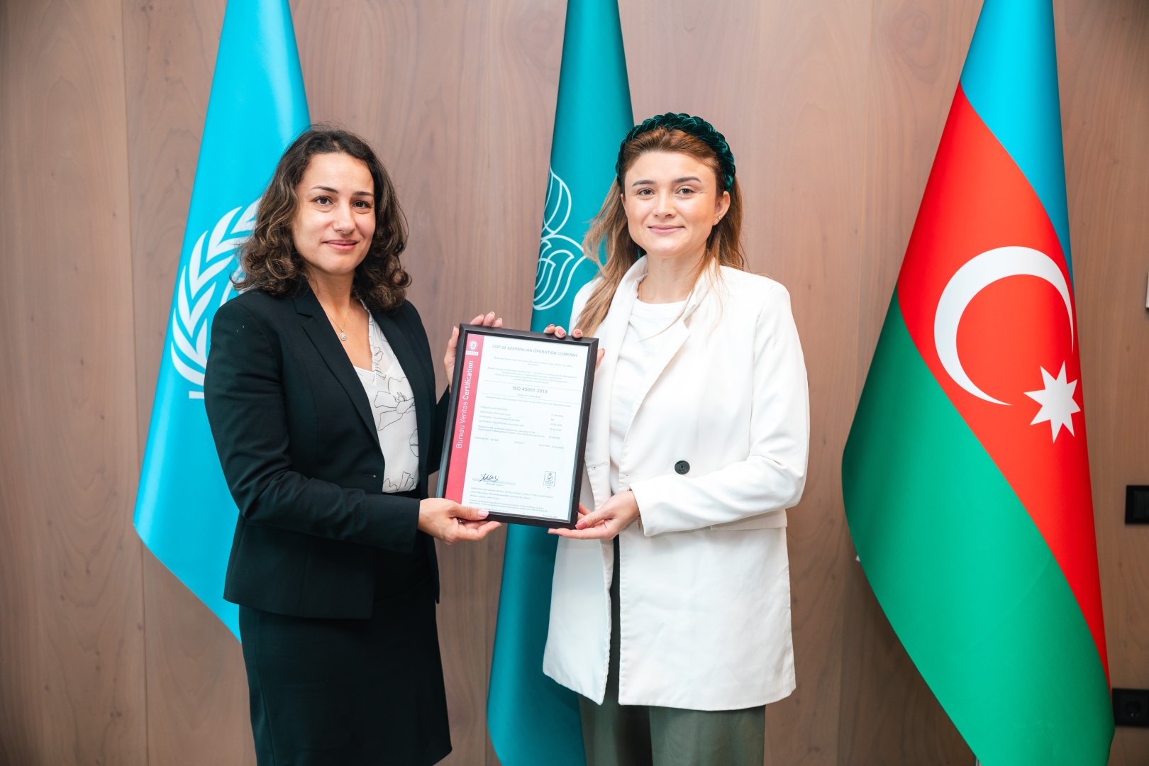 COP29 Azərbaycan Əməliyyat Şirkəti beynəlxalq ISO 45001 sertifikatına layiq görülüb (FOTO)