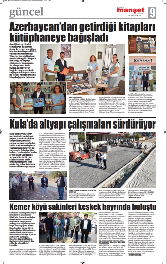 Manisa Xalq Kitabxanasına Azərbaycanla bağlı kitablar hədiyyə edilib (FOTO)