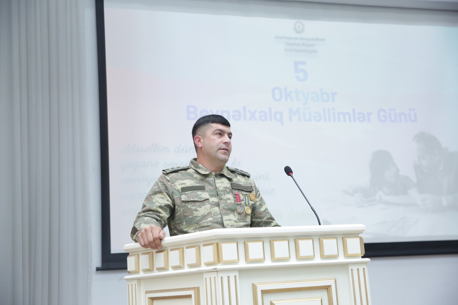 Xaçmazda Beynəlxalq Müəllimlər Günü qeyd edilib (FOTO)