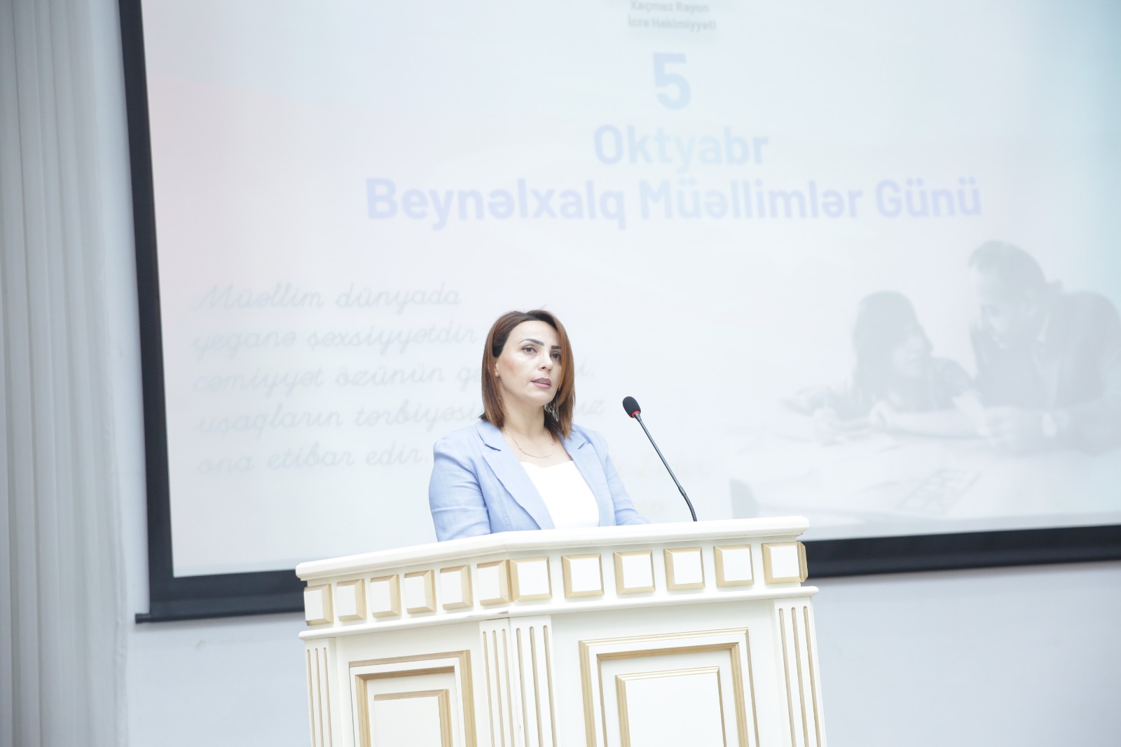 Xaçmazda Beynəlxalq Müəllimlər Günü qeyd edilib (FOTO)