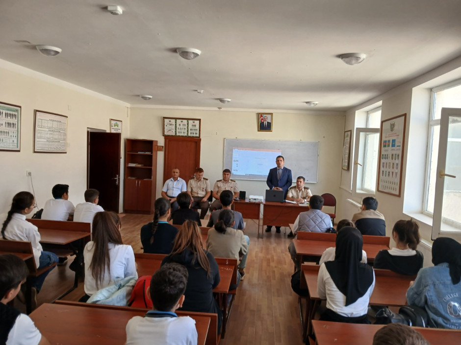 Fövqəladə Hallar Nazirliyi tərəfindən silsilə maarifləndirmə tədbirləri keçirilib (FOTO)