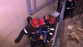 Fövqəladə Hallar Nazirliyi metroda təlim keçirdib (FOTO/VİDEO)