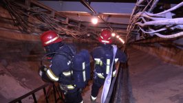 Fövqəladə Hallar Nazirliyi metroda təlim keçirdib (FOTO/VİDEO)