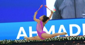 Bədii gimnastika  üzrə 3-cü beynəlxalq “Ocaq kuboku”nun 3 cü günü start götürüb (FOTO)