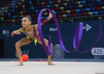 Bədii gimnastika  üzrə 3-cü beynəlxalq “Ocaq kuboku”nun 3 cü günü start götürüb (FOTO)