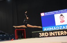 Bədii gimnastika  üzrə 3-cü beynəlxalq “Ocaq kuboku”nun 3 cü günü start götürüb (FOTO)