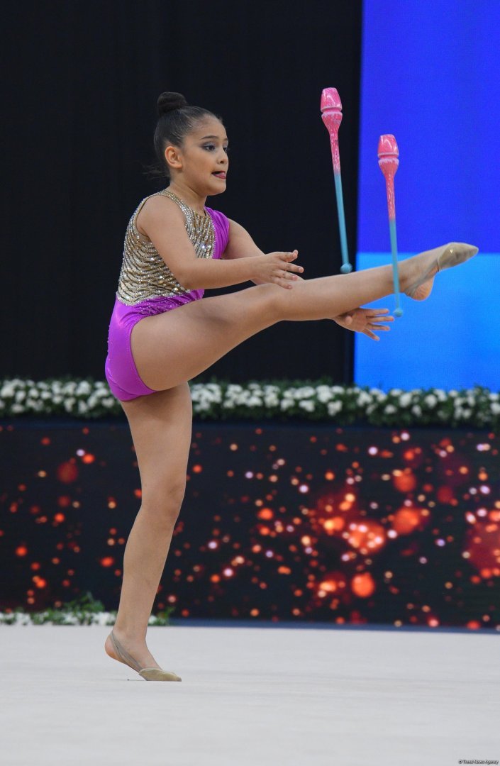 Bədii gimnastika  üzrə 3-cü beynəlxalq “Ocaq kuboku”nun 3 cü günü start götürüb (FOTO)