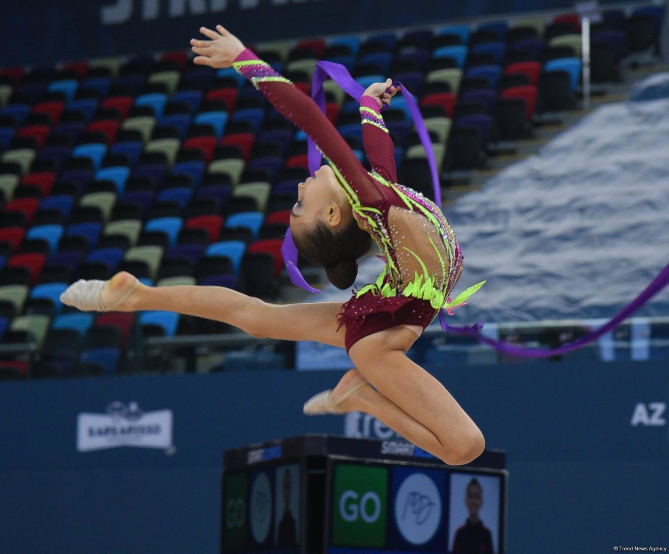 Bədii gimnastika  üzrə 3-cü beynəlxalq “Ocaq kuboku”nun 3 cü günü start götürüb (FOTO)