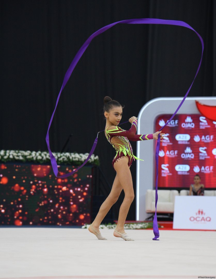 Bədii gimnastika  üzrə 3-cü beynəlxalq “Ocaq kuboku”nun 3 cü günü start götürüb (FOTO)