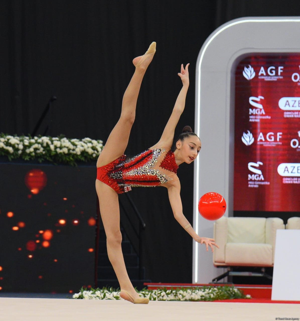Bədii gimnastika  üzrə 3-cü beynəlxalq “Ocaq kuboku”nun 3 cü günü start götürüb (FOTO)