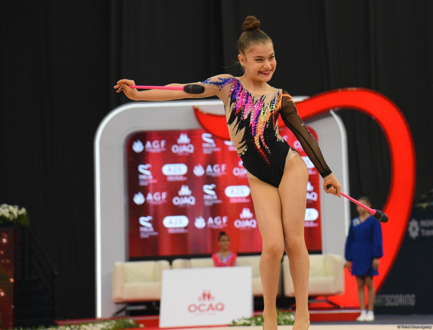 Bədii gimnastika  üzrə 3-cü beynəlxalq “Ocaq kuboku”nun 3 cü günü start götürüb (FOTO)