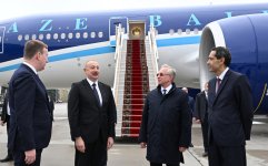 Prezident İlham Əliyev Rusiyaya səfərə gəlib (FOTO/VİDEO)