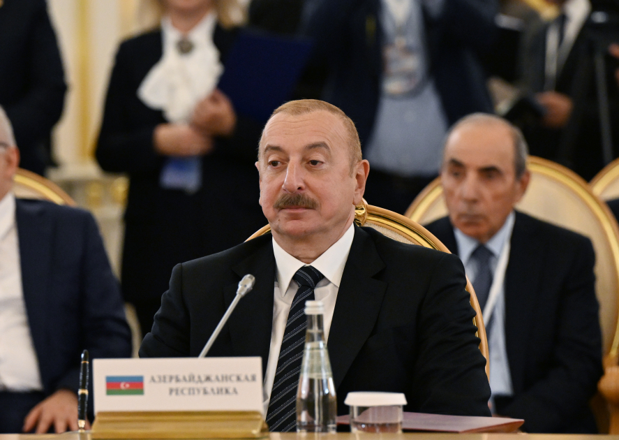 Prezident İlham Əliyev Moskvada MDB Dövlət Başçıları Şurasının iclasında iştirak edib (FOTO/VİDEO) (YENİLƏNİB-4)
