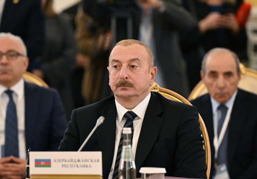 Prezident İlham Əliyev Moskvada MDB Dövlət Başçıları Şurasının iclasında iştirak edib (FOTO/VİDEO) (YENİLƏNİB-4)