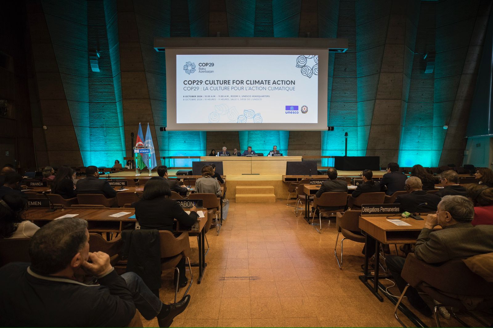 UNESCO Baş Qərargahında Azərbaycanın COP29 çərçivəsində həyata keçiriləcək mədəniyyət tədbirlərinə dair təqdimat keçirilib