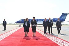 Sahibə Qafarova Tacikistana işgüzar səfərə gedib (FOTO)