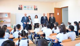 Nazir müavini Firudin Qurbanov Şuşa, Xankəndi və Xocalı məktəblərində olub (FOTO)