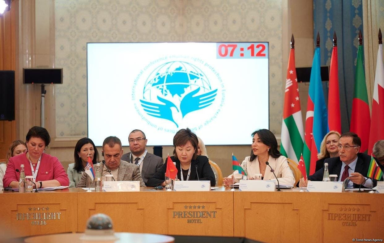 Səbinə Əliyeva beynəlxalq konfransda Ermənistanın ekosid və urbisid cinayətlərindən danışıb (FOTO)