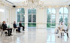 Prezident İlham Əliyev Qətərin Azərbaycanda yeni təyin olunmuş səfirinin etimadnaməsini qəbul edib (FOTO/VİDEO) (YENİLƏNİB)