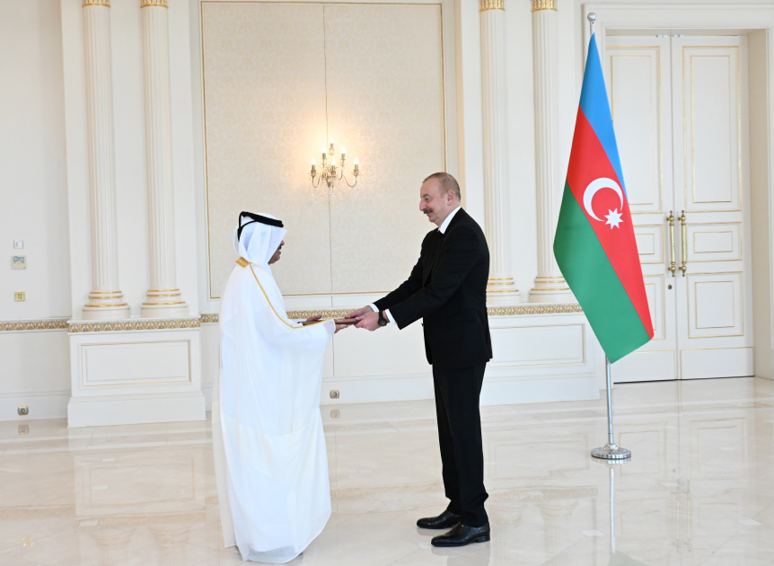 Prezident İlham Əliyev Qətərin Azərbaycanda yeni təyin olunmuş səfirinin etimadnaməsini qəbul edib (FOTO/VİDEO) (YENİLƏNİB)