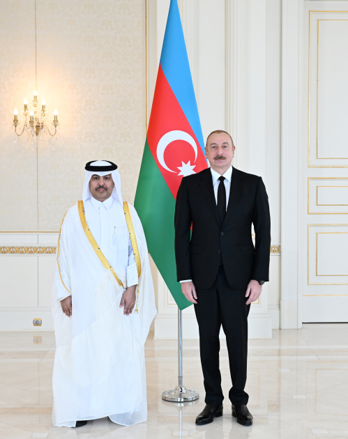 Prezident İlham Əliyev Qətərin Azərbaycanda yeni təyin olunmuş səfirinin etimadnaməsini qəbul edib (FOTO/VİDEO) (YENİLƏNİB)
