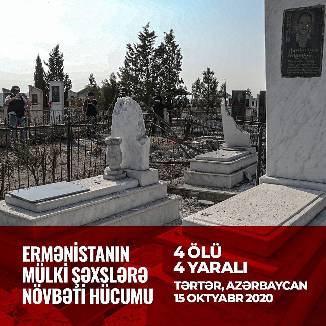 Birinci vitse-prezident Mehriban Əliyeva: Dünya ictimaiyyətini Ermənistanın müharibə cinayətlərini qınamağa çağırıram (FOTO)