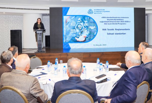 Azərbaycanda milli texniki reqlamentlərin istinad standartları hazırlanacaq