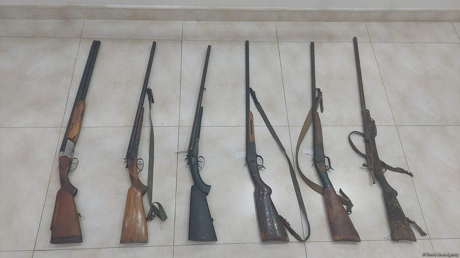 Ağcabədidə polis əməkdaşları tərəfindən 6 silah götürülüb (FOTO)