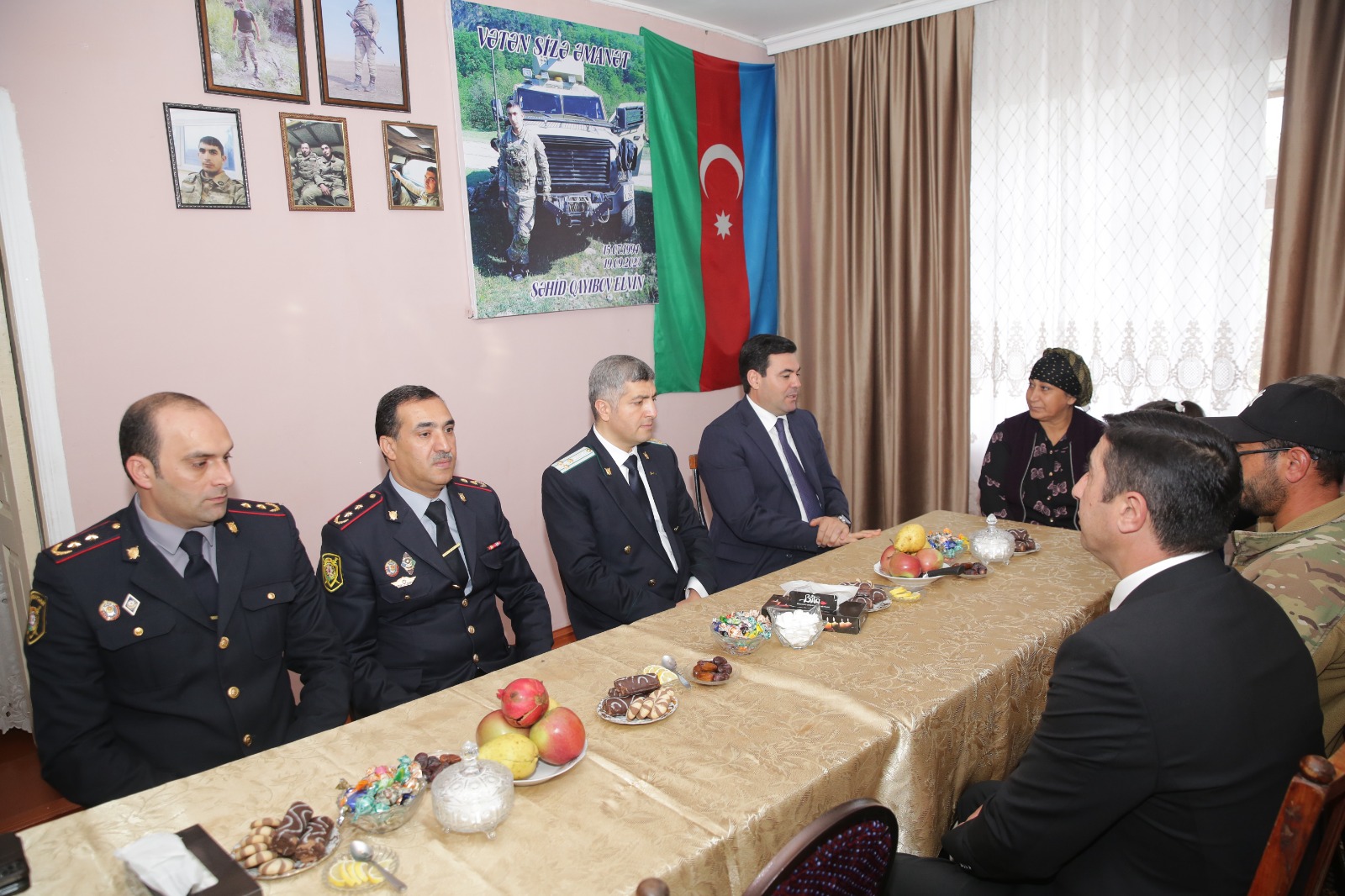 Xaçmazda Antiterror əməliyyatı şəhidi Elvin Qayıbovun ailəsi ziyarət olunub (FOTO)