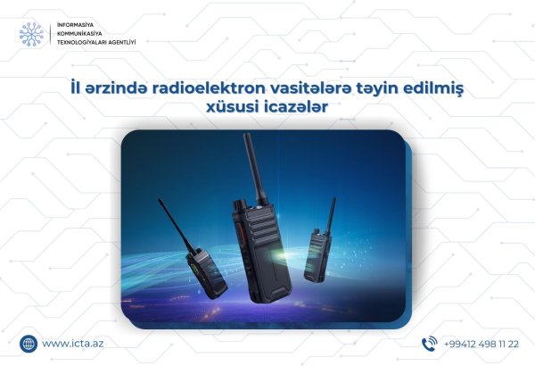 Bu il 30 minə yaxın avadanlığa idxal icazəsi verilib