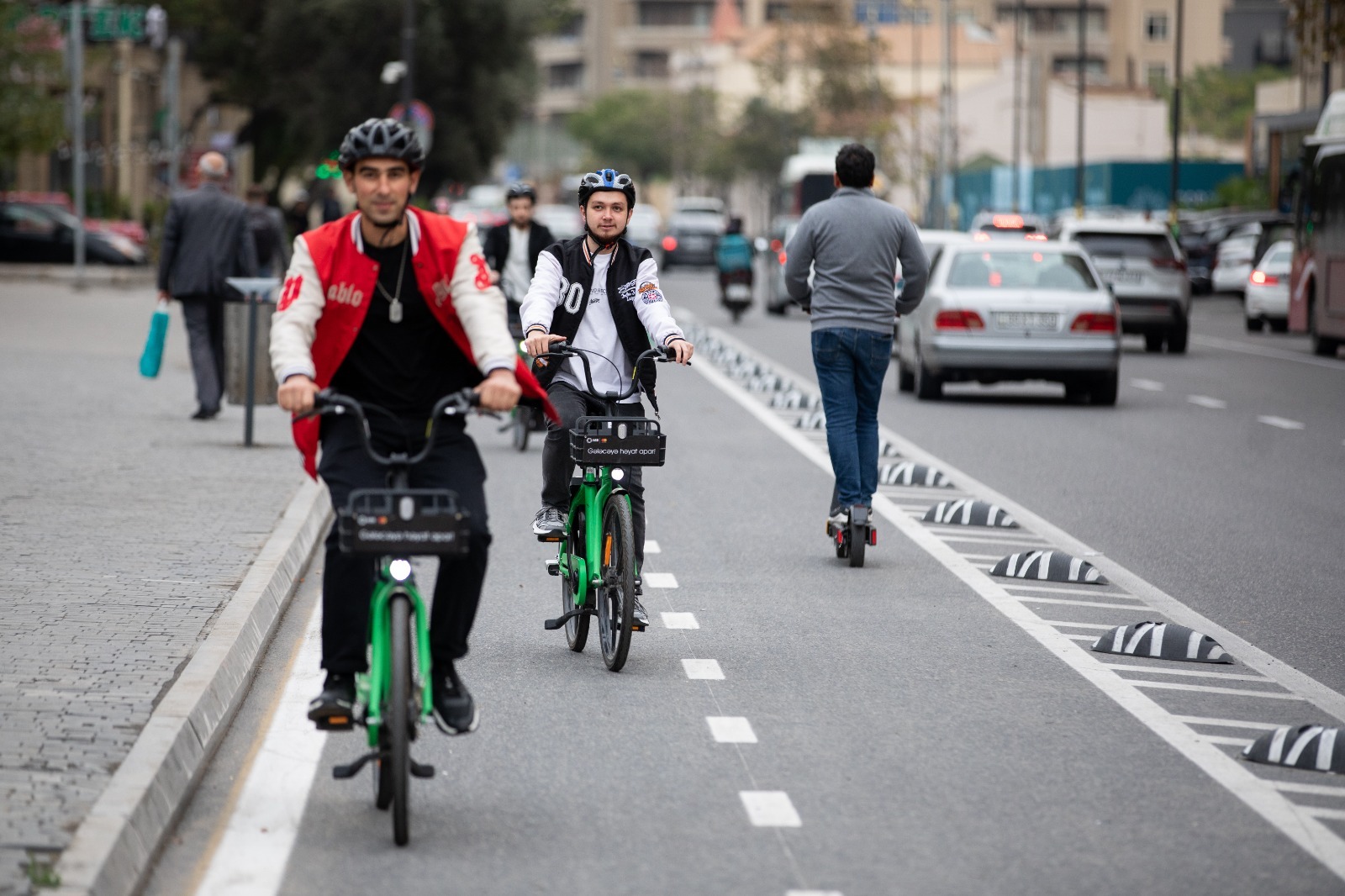 Bakıda velosiped yolları test edildi