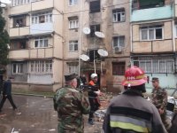 Gəncədə yaşayış binasında partlayış olub, iki nəfər ölüb (FOTO/VİDEO) (ƏLAVƏ EDİLDİ)