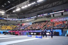 Bakıda keçirilən “TeamGym” üzrə Avropa çempionatının üçüncü gününə start verilib (FOTO)
