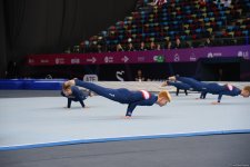 Bakıda keçirilən “TeamGym” üzrə Avropa çempionatının üçüncü gününə start verilib (FOTO)