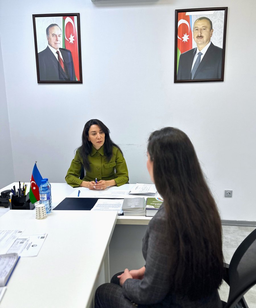 Ombudsman Səbinə Əliyeva vətəndaşları qəbul edib (FOTO)