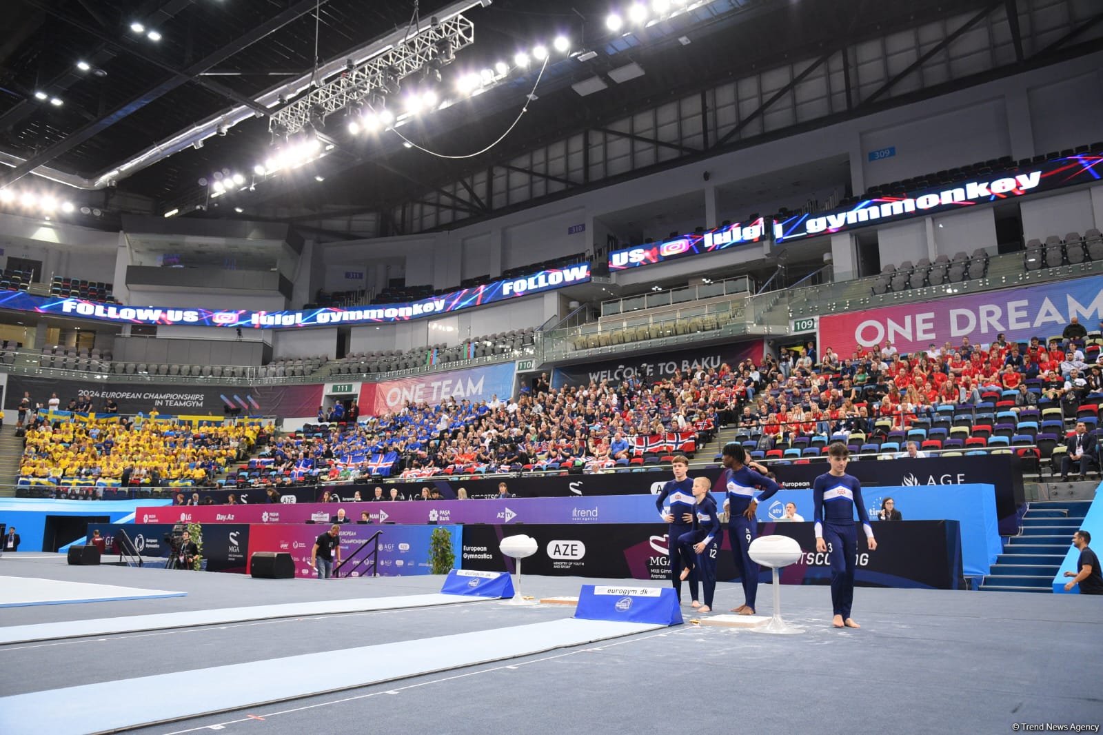 Bakıda keçirilən “TeamGym” üzrə Avropa çempionatının üçüncü gününə start verilib (FOTO)