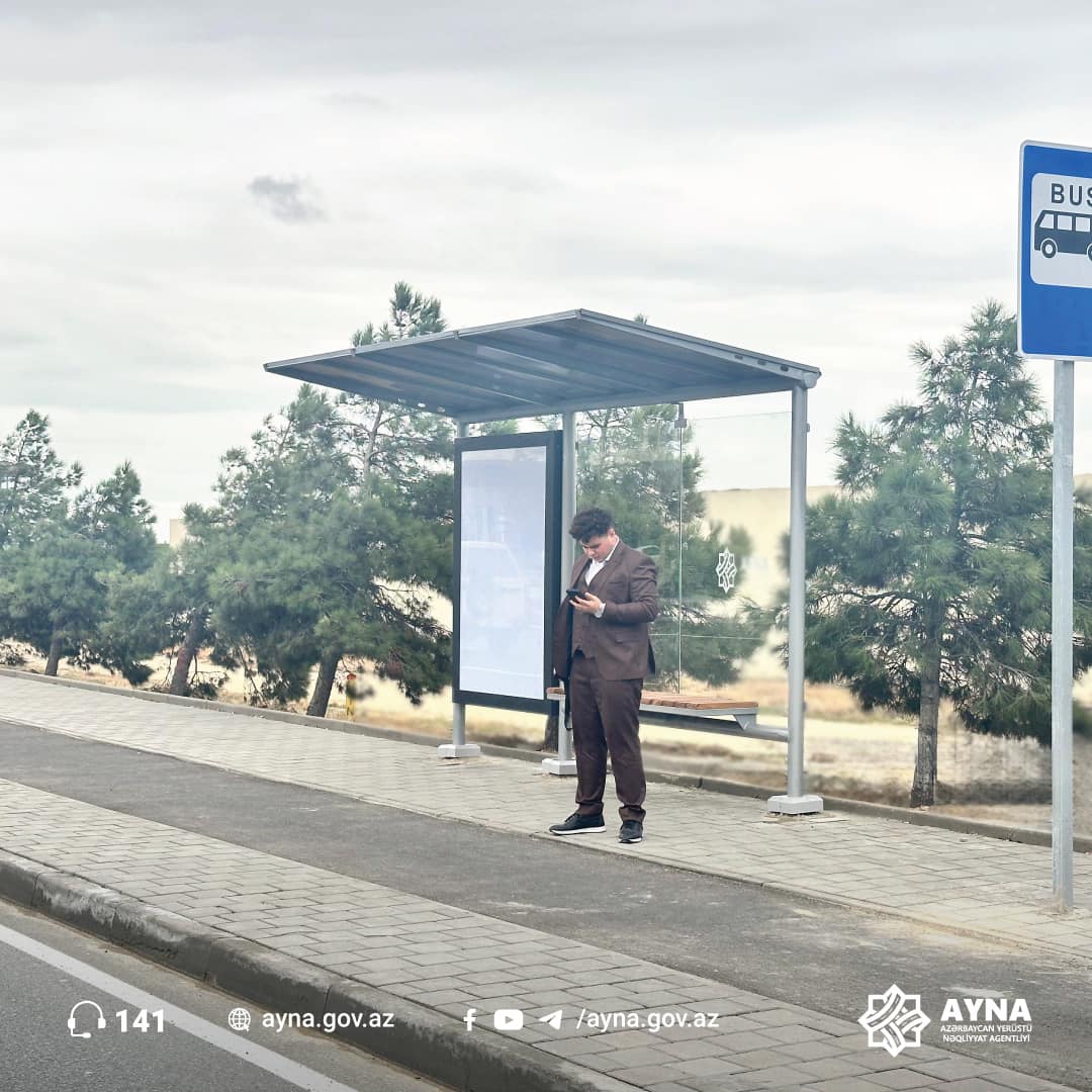Bakıda yeni növ dayanacaq pavilyonları quraşdırılır (FOTO)