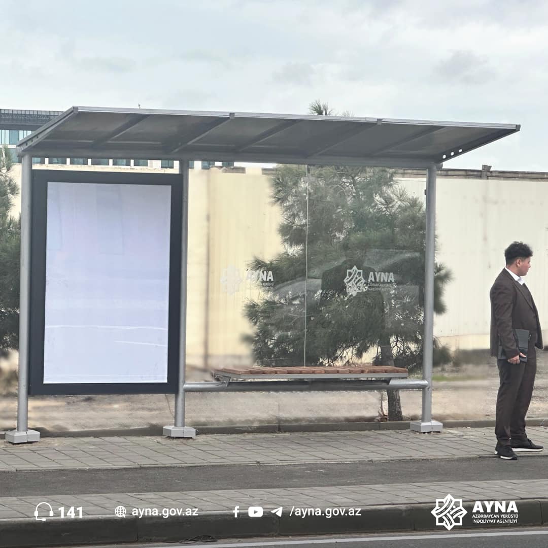Bakıda yeni növ dayanacaq pavilyonları quraşdırılır (FOTO)