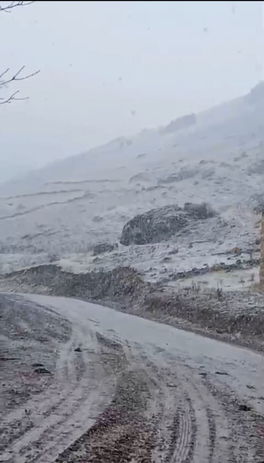 Laçının iki kəndinə qar yağıb (FOTO)