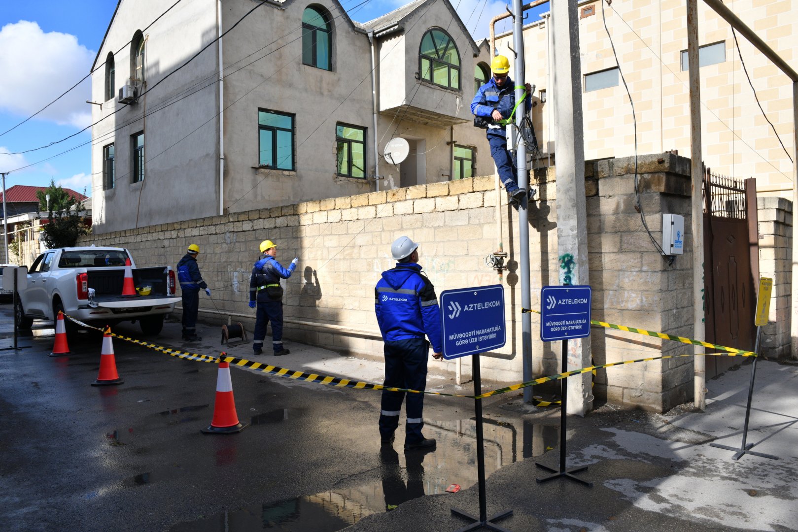 “Aztelekom” MMC Abşeron rayonunun 99%-ni yüksəksürətli internetlə əhatə edib (FOTO)