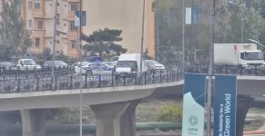 Bakıda bəzi yollara məhdudiyyət tətbiq edilib (FOTO)