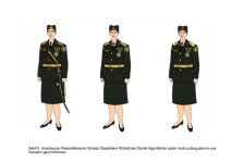 Dövlət Agentliyinin hərbi qulluqçularının hərbi geyim forması və fərqləndirmə nişanlarının təsvirləri təsdiqləndi (FOTO)
