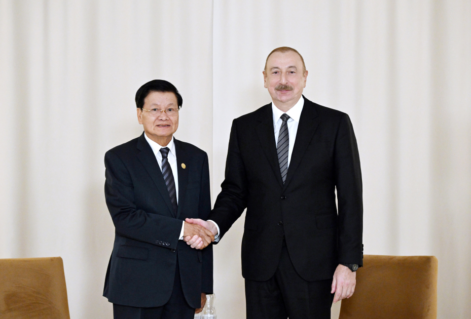 Prezident İlham Əliyev Kazanda Laosun Prezidenti ilə görüşüb (FOTO/VİDEO) (YENİLƏNİB)