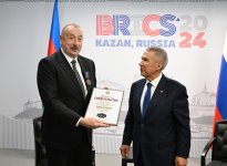 Prezident İlham Əliyevin Kazanda Rusiya Federasiyasının Tatarıstan Respublikasının Rəisi ilə görüşü olub (FOTO/VİDEO) (YENİLƏNİB-2)
