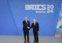 Prezident İlham Əliyev Kazanda XVI BRICS Sammitinin keçirilməsi münasibətilə verilən rəsmi ziyafətdə iştirak edib (FOTO/VİDEO)