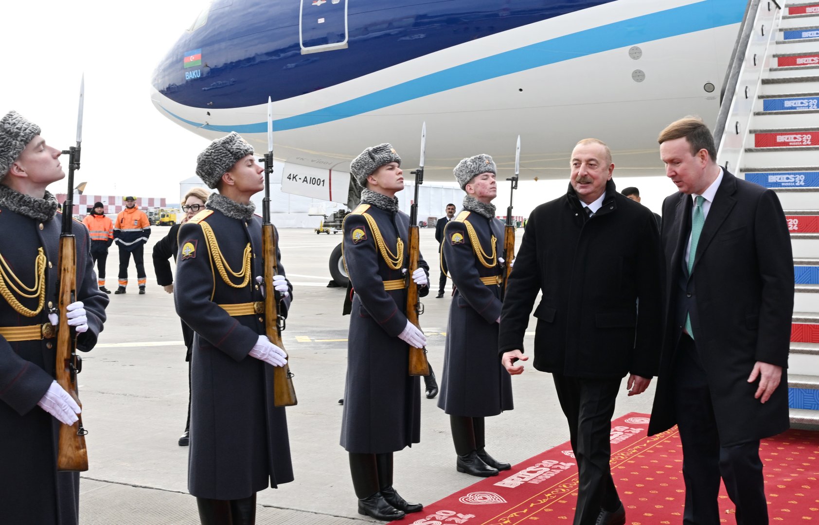 Prezident İlham Əliyev Rusiyaya səfərə gəlib (FOTO/VİDEO)